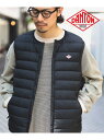 B:MING by BEAMS 【定番人気！】DANTON / インナーダウン ベスト ダントン アウター 23AW danton パッカブル アウトドア 旅行 通勤 通学 ビーミング ライフストア バイ ビームス トップス ベスト ジレ ブラック カーキ【送料無料】