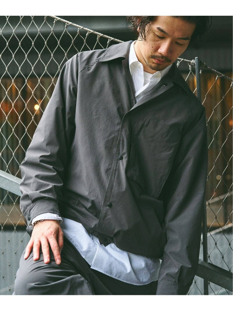 【SALE/30%OFF】417 EDIFICE "DRY TECH" BLOUSON / ブルゾン フォーワンセブン エディフィス ジャケット・アウター ナイロンジャケット グレー ネイビー【RBA_E】【送料無料】
