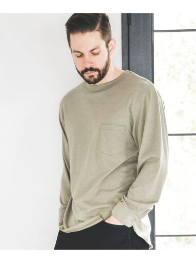 MR.OLIVE SUSTAINABLE YERN /HYBRID SHIRT ミスターオリーブ トップス カットソー・Tシャツ ベージュ ブラック【送料無料】 MR.OLIVE SUSTAINABLE YERN /HYBRID SHIRT ミスターオリーブ トップス カットソー・Tシャツ ベージュ ブラック【送料無料】