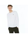 LACOSTE クルーネックTシャツ(長袖) ラコステ カットソー Tシャツ ホワイト ブラック ネイビー【送料無料】