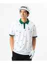 BEAMS GOLF ORANGE LABEL <MEN>ORANGE LABEL / ドットプリント クレリック ポロシャツ ビームス ゴルフ トップス ポロシャツ ホワイト グリーン ブラック【送料無料】