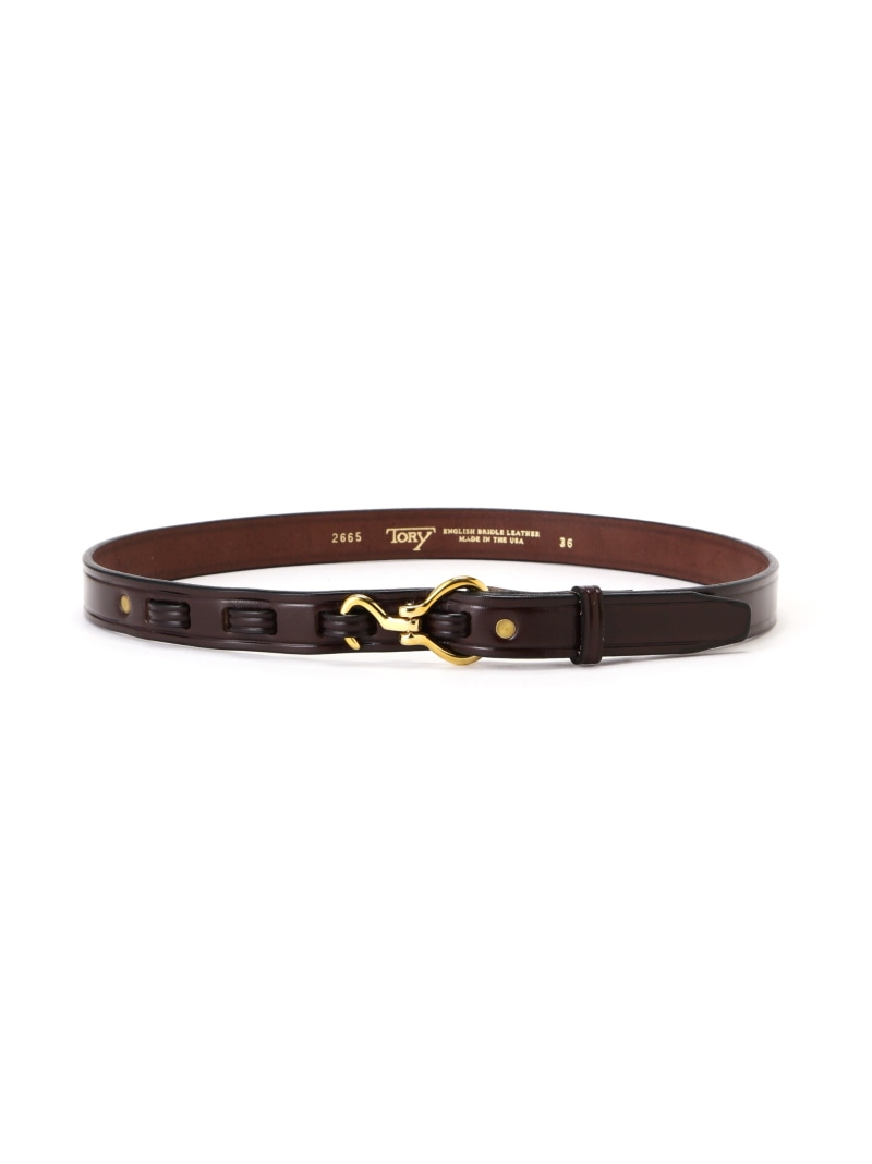 B'2nd TORY LEATHER(トリーレザー)Brass Mini Hoof Pick Belt ビーセカンド ファッション雑貨 ベルト ブラウン【送料無料】