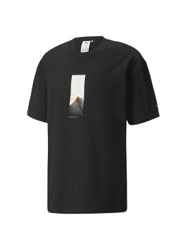 【SALE／30%OFF】PUMA メンズ CHROME ROADS オーバーサイズ グラフィック 半袖 Tシャツ プーマ カットソー Tシャツ ブラック【RBA_E】【送料無料】