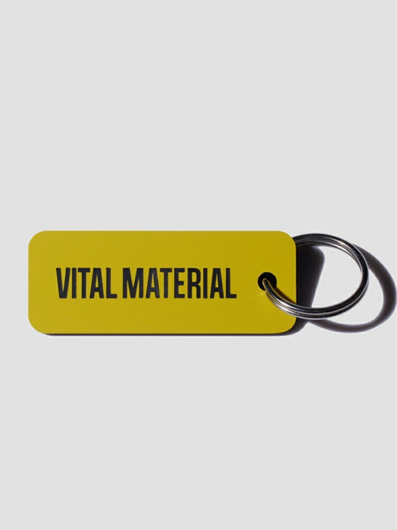 VITAL MATERIAL VITAL MATERIAL × Various Keytags CANARY / BLACK [ メンズ レディース ユニセックス ギフト キーホルダー キータグ] ヴァイタル マテリアル ファッション雑貨 チャーム・キーチェーン イエロー