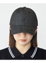 SHIPS MEN 【WEB限定】SHIPS: ワンポイント ロゴ エンブロイダリー オーバーフィット デニム キャップ シップス 帽子 キャップ ネイビー ブ...