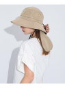Sonny Label UVカットサンシェードバケットハット サニーレーベル 帽子 ハット ベージュ ブラック