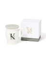 Francfranc イニシャルマグ フラワー K フランフラン 食器・調理器具・キッチン用品 グラス・マグカップ・タンブラー ホワイト【先行予約】*