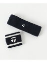 UNITED ARROWS GOLF 【別注】<TaylorMade*UNITED ARROWS> リストバンド & ヘアバンド ユナイテッドアローズ スポーツ・アウトドア用品 ゴルフグッズ ネイビー ホワイト(4)