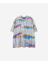 U:UME Dirty Fit Broken T ユーム トップス カットソー・Tシャツ グレー【先行予約】*【送料無料】