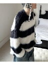 【SALE/95%OFF】NOWLE NOWLE/(M)【NOWLE】スムース シャギー プルオーバー ボーダー ニット チェルカ トップス ニット ホワイト ...