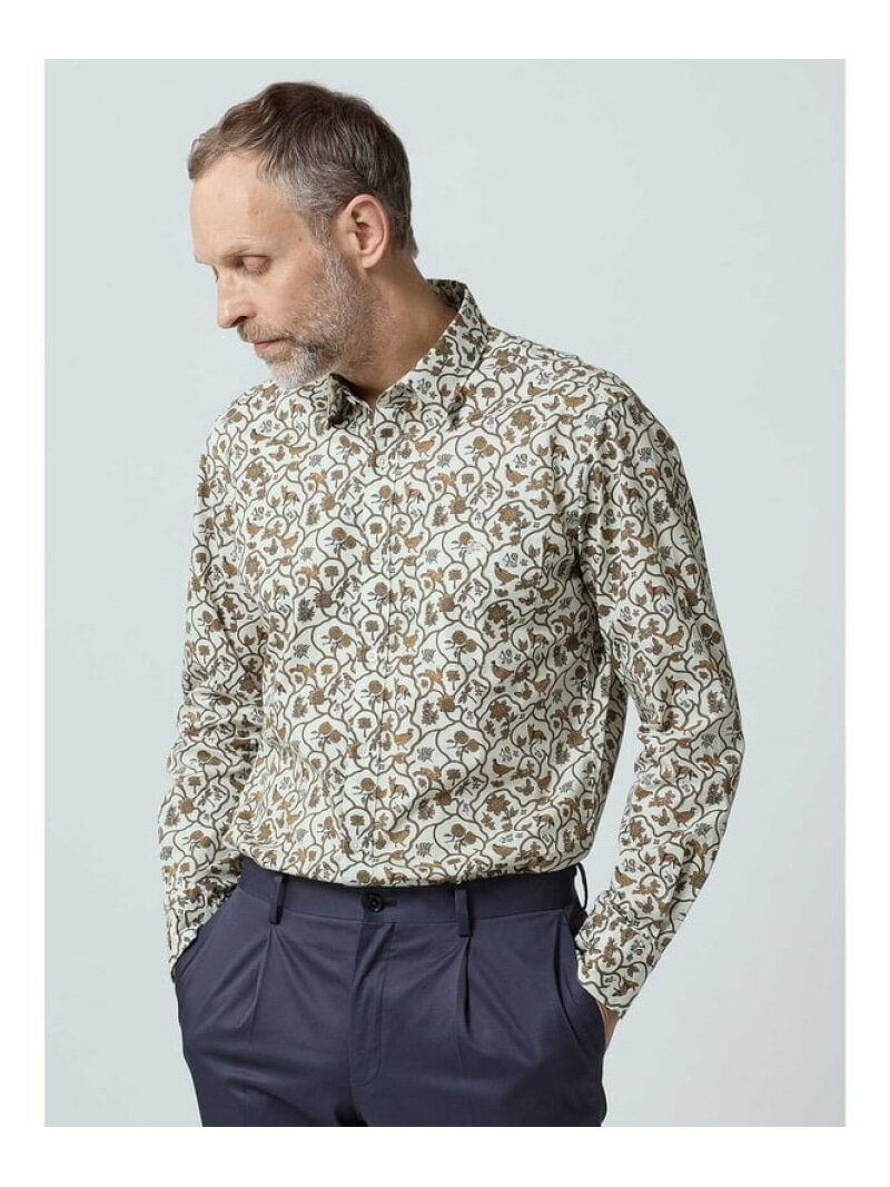 【SALE／30%OFF】Aquascutum MEN Tapestry Pattern Print Shirt アクアスキュータム トップス シャツ・..