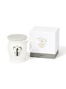 Francfranc イニシャルマグ フラワー T フランフラン 食器・調理器具・キッチン用品 グラス・マグカップ・タンブラー ホワイト