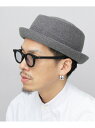 Ruben 帽子 ポークパイ ハット メンズ ポークパイハット メンズ帽子 黒 グレー エー.エム.エス. 帽子 ハット グレー ブラック【送料無料】