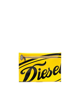 【SALE／40%OFF】DIESEL ユニセックス ターポリン フラットポーチ ウォレット ディーゼル バッグ ポーチ イエロー ブルー【RBA_E】【送料無料】