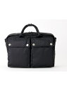 MACKINTOSH 公式【MACKINTOSH×PORTER】 2WAY BRIEFCASE マッキントッシュ バッグ ショルダーバッグ ブラック カーキグリ...