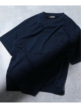 【SALE/50%OFF】B.C STOCK リネンコンサーフニットTシャツ ベーセーストック カットソー Tシャツ ネイビー ホワイト ブルー【RBA_E】