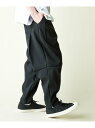rehacer rehacer:Solotex Over Easy Tuck Pants レアセル パンツ その他のパンツ ブラック グレー【送料無料】