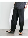 【SALE/40%OFF】Sonny Label リネンタッチポリエステルイージーパンツ サニーレーベル パンツ その他のパンツ ブラック グレー【RBA_E】【送料無料】