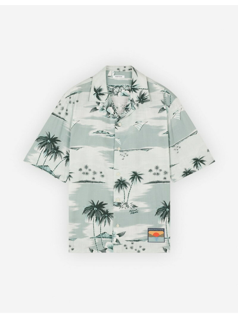 Maison Kitsune (M)RESORT SHIRT メゾン キツネ トップス シャツ・ブラウス ブルー【送料無料】