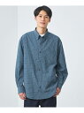 【SALE/70%OFF】UNITED ARROWS green label relaxing FINE BASIC クリンプ チェック ビッグ ボタンダウン ...