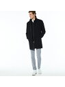 【SALE/30%OFF】LACOSTE ウールタッチファンクショナルロングコート ラコステ コート/ジャケット ステンカラーコート ネイビー【RBA_E】【送料無料】