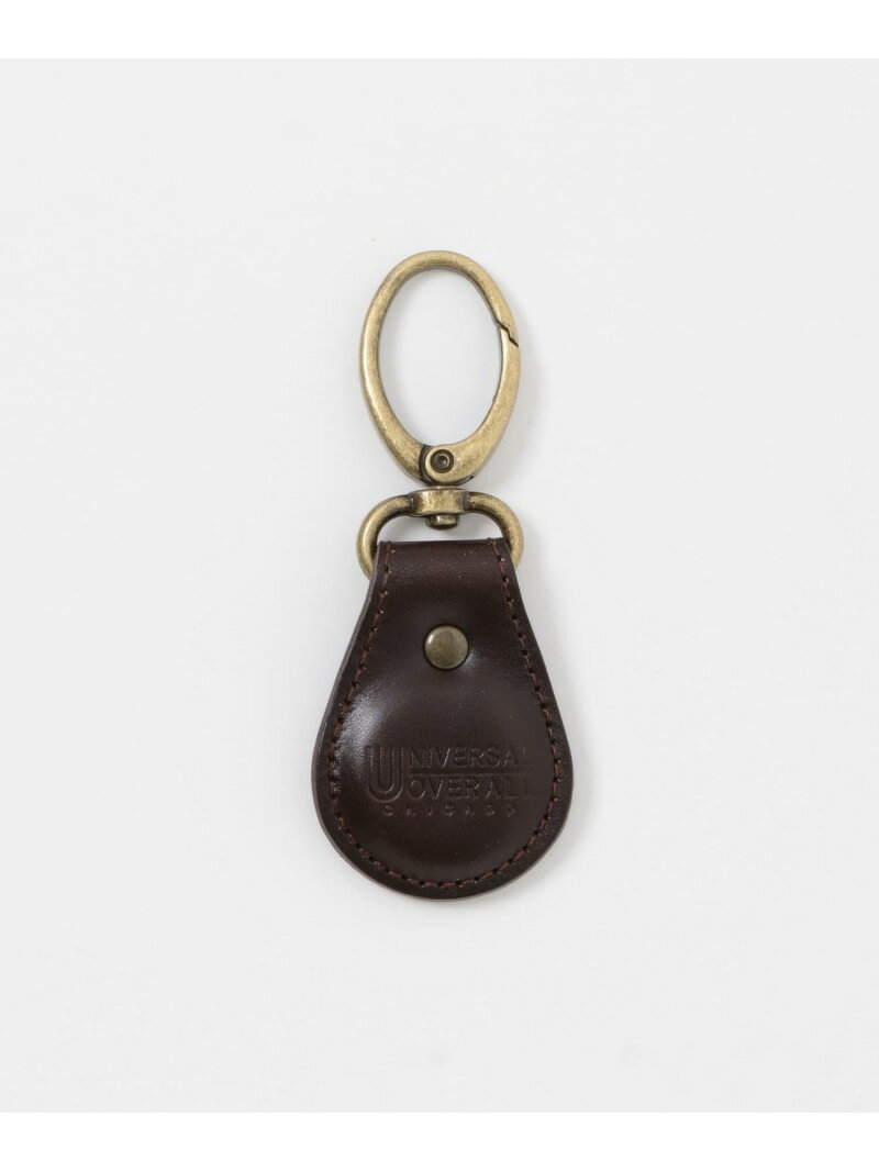 URBAN RESEARCH ITEMS UNIVERSAL OVERALL Leather Key Holder A アーバンリサーチアイテムズ ファッション雑貨 チャーム・キーチェーン ブラウン ブラック