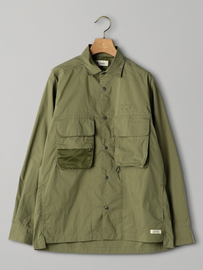 【SALE／50%OFF】UNITED ARROWS ＜ FOXFIRE SPRUCE LINE (フォックスファイヤースプルースライン) ＞ ストリームフィッシャーシャツ ユナイテッドアローズ ジャケット・アウター その他のジャケット・アウター カーキ ネイビー【RBA_E】【送料無料】