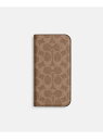 COACH 【公式】IPHONE 16 フォリオ・シグネチャー キャンバス コーチ スマホグッズ・オーディオ機器 スマホ・タブレット・PCケース/カバー ベージュ【送料無料】