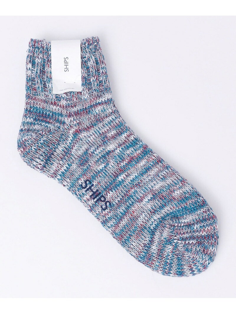 【予約商品について】 ※「先行予約販売中」「予約販売中」をご注文の際は予約商品についてをご確認ください。■重要なお知らせ※ 当店では、ギフト配送サービス及びラッピングサービスを行っておりません。ラッピング・ギフト配送について同時に複数の商品を注文された場合メーカー希望小売価格についてご利用ガイドSHIPS（シップス）SHIPS: SLAB MIX SOCKS ソックススラブ糸が豊かな表情をみせる人気のスラブ調ソックス【素材特性】ムラのある表情が魅力のスラブクォーターソックス太さ・形・長さなど不規則なスラブ糸を編んで織られる生地で、シンプルなデザインながら存在感を発揮してくれます。やや肉厚な生地はとても丈夫で蒸れにくく、爽快な履き心地がオールシーズン持続します。【スタイリング】デイリーなカジュアルスタイルにワンポイントの個性を加えるアイテムです。サンダルからスニーカー、レザーシューズなど万能に履きまわせる、シンプルながらもアクセントとなる一足。【注意事項】※末永く愛用頂く為に、アテンションタグ・洗濯ネームを必ずご確認の上、着用又はお取り扱いください。※撮影環境による光の当たり具合やパソコン・スマートフォンなどの閲覧環境によって、実際の色味と異なって見える場合があります。商品の色味は商品単体で撮影した画像をご参照ください。型番：118031098-12-00 JU5103【採寸】サイズ高さONE SIZE11.5cm商品のサイズについて【商品詳細】日本素材：-サイズ：ONE SIZE※画面上と実物では多少色具合が異なって見える場合もございます。ご了承ください。商品のカラーについて