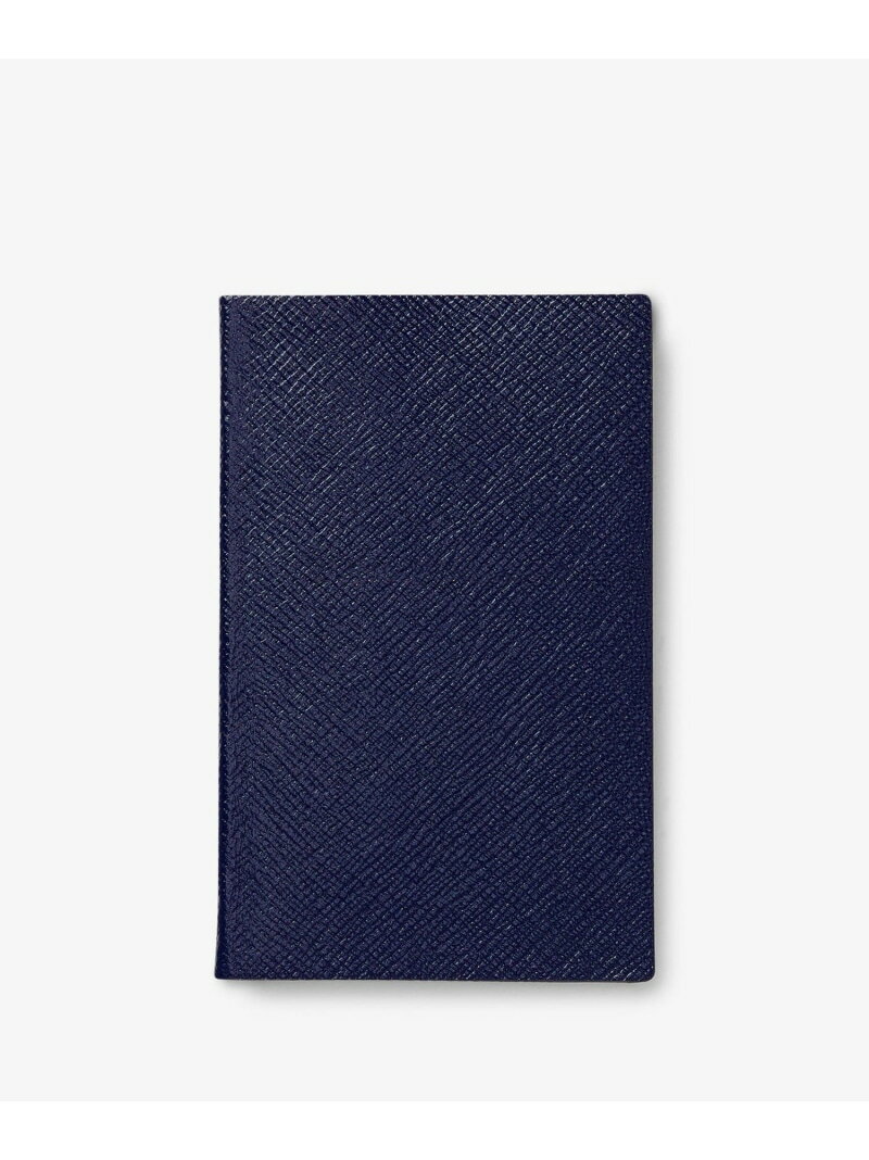 SMYTHSON Pastegrain Panama Notebook スマイソン 文房具 手帳・メモ帳 ネイビー【送料無料】