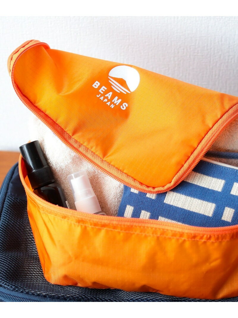BEAMS JAPAN BEAMS JAPAN / トラベルポーチ S ビームス ジャパン 財布・ポーチ・ケース その他の財布・ポーチ・ケース ネイビー オレンジ
