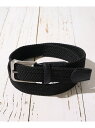 【SALE/20%OFF】TETE HOMME 35mm ゴムメッシュベルト テットオム ファッション雑貨 ベルト カーキグリーン ブラック ネイビー ベージュ...