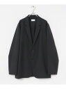 URBAN RESEARCH ATON WOOL TROPICAL TAILORED JACKET アーバンリサーチ ジャケット・アウター テーラードジャケット・ブレザー グレー ブラック【送料無料】