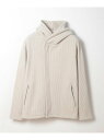 【SALE/30%OFF】MEN'S BIGI ボリュームネック起毛ワッフルパーカー メンズ ビギ トップス パーカー・フーディー ホワイト ブラック【RBA_E】【送料無料】