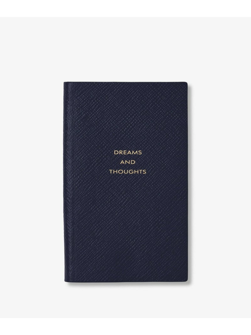 SMYTHSON Pastegrain Panama Dreams And Thoughts スマイソン 文房具 手帳・メモ帳 ネイビー【送料無料】