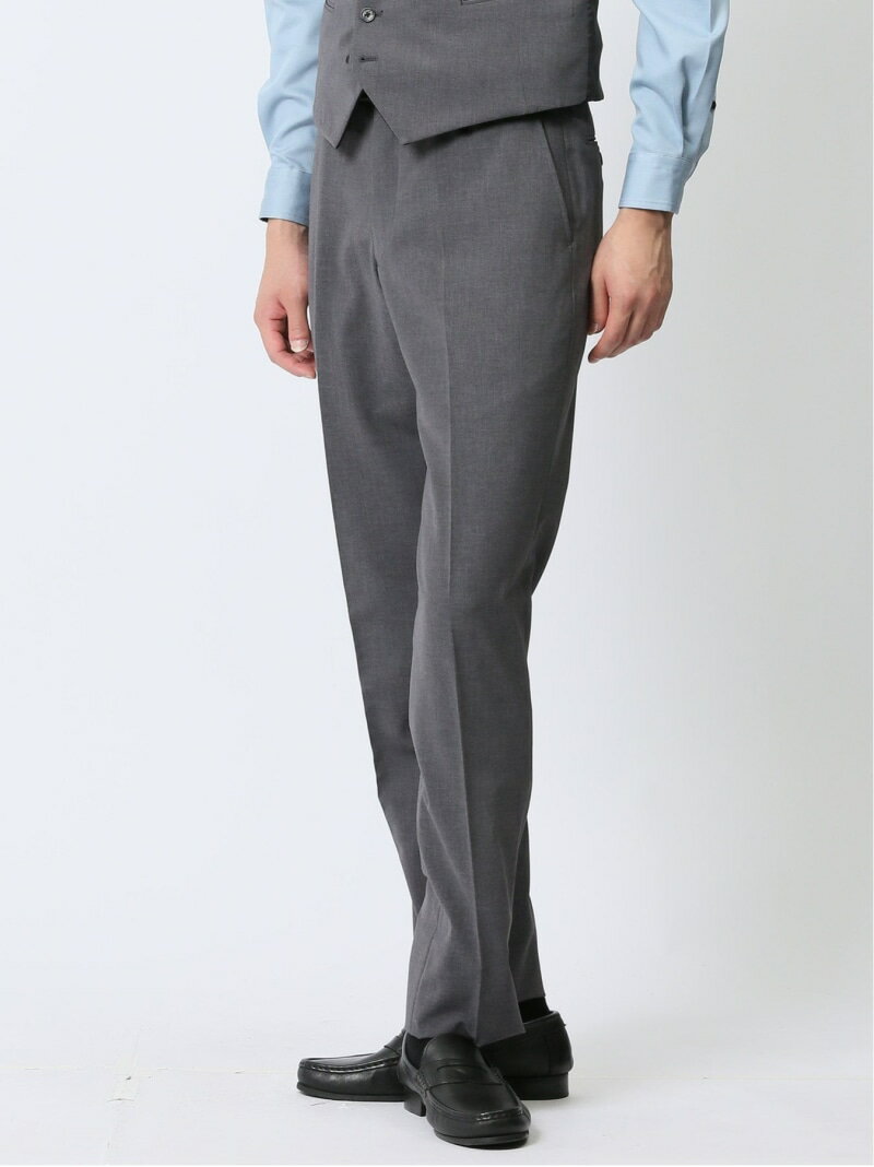 【SALE/50%OFF】TAKA-Q 【24AW】 ストレッチウォッシャブル スリムフィット ノータックスラックス 無地グレー(セットアップ可能) タカキュー スーツ・フォーマル スーツパンツ グレー【RBA_E】【送料無料】