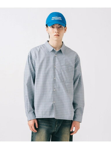 【SALE/40%OFF】BEAMS HEART MEN ミニチェック柄 ボックス シャツ ビームス ハート トップス シャツ・ブラウス ベージュ ブルー【RBA_E】【送料無料】 【SALE/40%OFF】BEAMS HEART MEN ミニチェック柄 ボックス シャツ ビームス ハート トップス シャツ・ブラウス ベージュ ブルー【RBA_E】【送料無料】