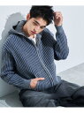 WEGO MEN'S ヴィンテージライクZIPパーカー ウィゴー トップス ニット グレー ブルー【送料無料】