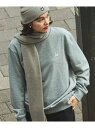 【SALE/30%OFF】AIGLE ウールニットマフラー / ニットストール エーグル ファッション雑貨 マフラー・ストール・ネックウォーマー グレー ブラッ...