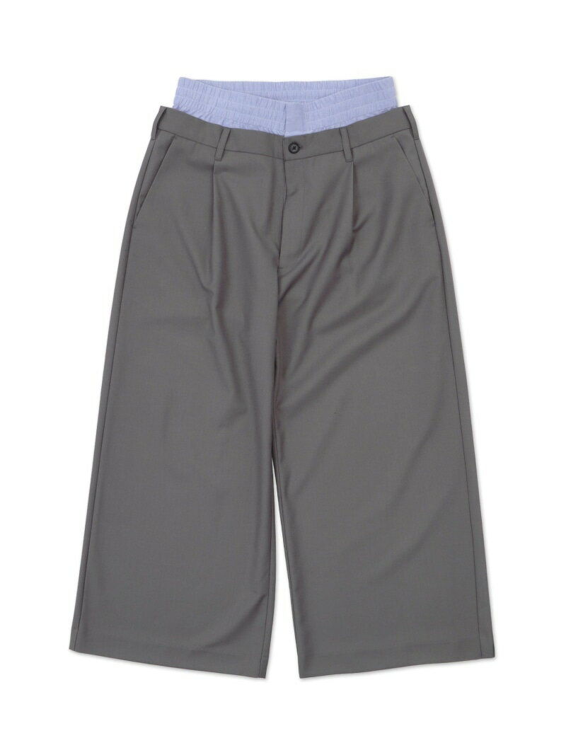【SALE/40%OFF】WEGO MEN'S ダブルウエストバギースラックス ウィゴー パンツ その他のパンツ グレー【RBA_E】