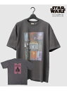 Goodwear STAR WARS スター・ウォーズ Tシャツ 半袖 古着風 コラージュプリント エー.エム.エス. トップス カットソー・Tシャツ グレー【送料無料】