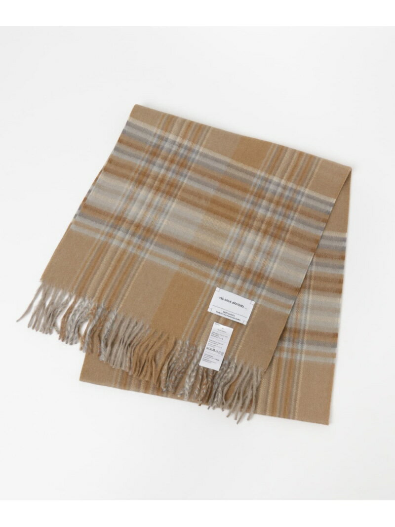 アーバンリサーチ URBAN RESEARCH BUYERS SELECT THE INOUE BROTHERS Brushed Scarf Check ユーアールビーエス ファッション雑貨 マフラー・ストール・ネックウォーマー グレー【送料無料】