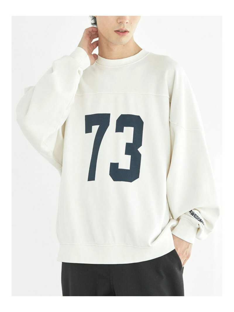 【SALE／50%OFF】CRAFT STANDARD BOUTIQUE ヘビーウェイトオーバーダイ フットボールスウェット クラフトスタンダードブティック トップス スウェット・トレーナー ホワイト ブルー グレー【RBA_E】【送料無料】