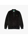 【SALE/30%OFF】LACOSTE 『LACOSTEL!VE』ブレンドコットンベルベットポロ ラコステ カットソー ポロシャツ ブラック【RBA_E】【送料無料】