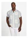 GUESS GUESS/(M)SS Mosley Tile Print Shirt ゲス トップス シャツ・ブラウス ブルー ベージュ【送料無料】(4)