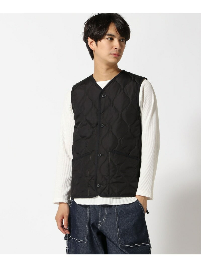 TAION TAION/(U)MILITARY V NECK BUTTON DOWN VEST(TAION-001BML-1) s[A[ WPbgEAE^[ _EWPbgE_ExXg ubNyz