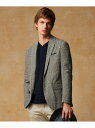 JOSEPH ABBOUD 【イタリア素材/軽量/ストレッチ】サマーツィードジャージー千鳥プリント ジャケット ジョセフアブード ジャケット・アウター テーラー...