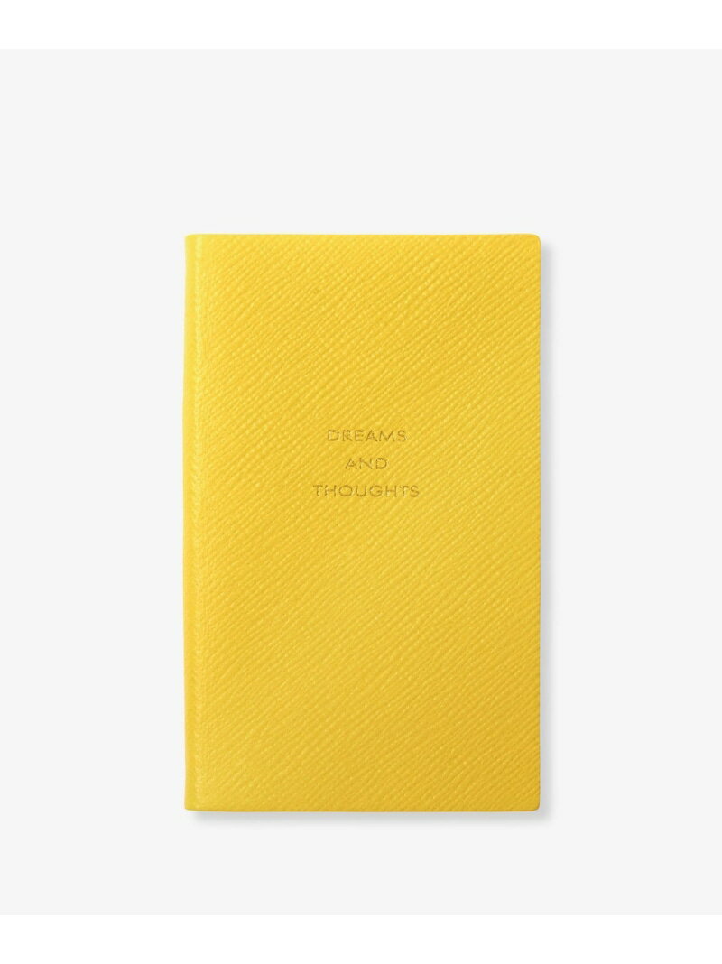 SMYTHSON Pastegrain Panama Dreams And Thoughts スマイソン 文房具 手帳・メモ帳 イエロー【送料無料】