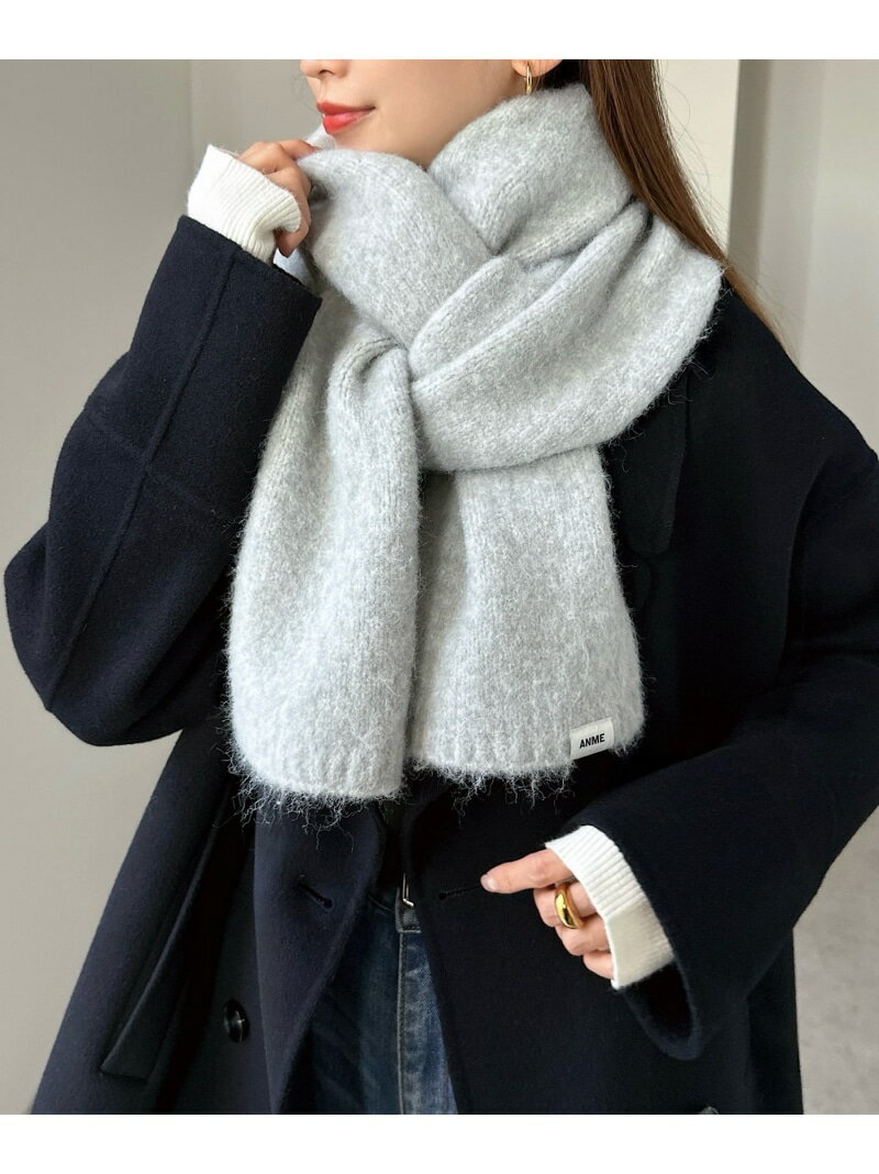 ANME ウール混 モヘアライク ロング マフラー ANME アンメ アンドミー ファッション雑貨 マフラー・ス..