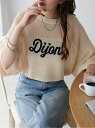 Discoat 【ユニセックス】DijonロゴメッシュニットTシャツ ディスコート トップス ニット ホワイト レッド ブラック【送料無料】